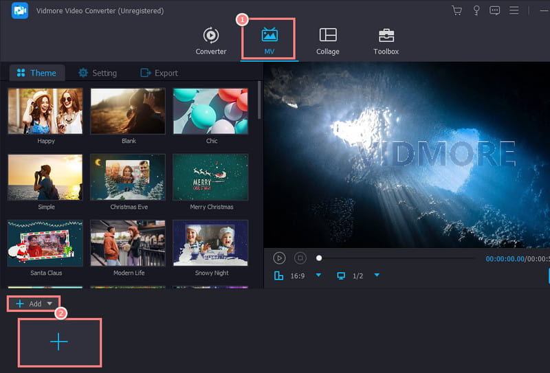 MV auswählen und dann Dateien hinzufügen