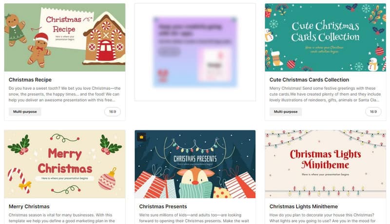 Weihnachts-Diashow-Vorlage