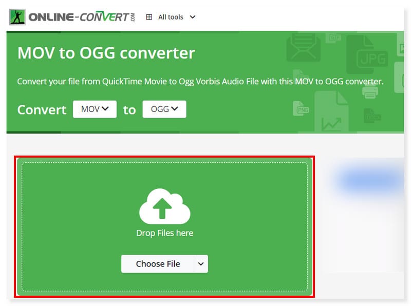 Online Convert MOV-zu-OGG