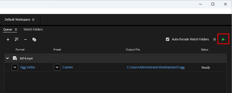 Warteschlange starten