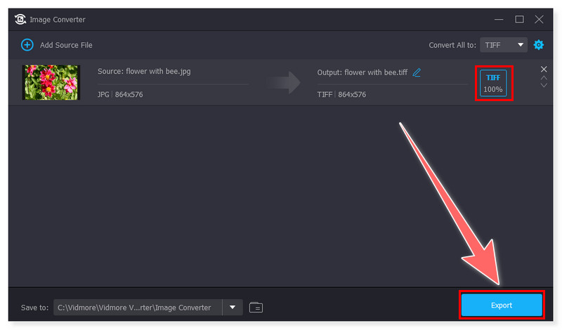 Vidmore TIFF-Bildexport