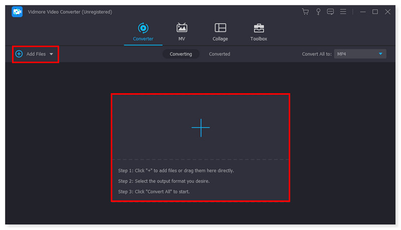 Vidmore Offline Converter Datei(en) hinzufügen