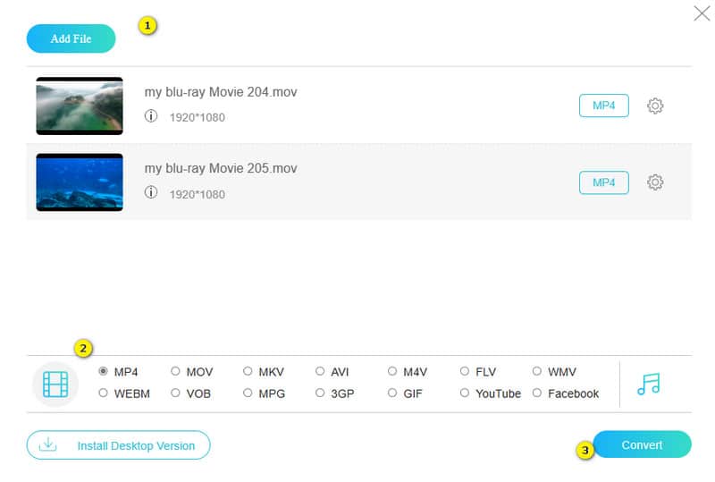 Free Video Converter MOV‑Dateien konvertieren