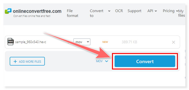 Online Convert Free: In MOV-Format konvertieren