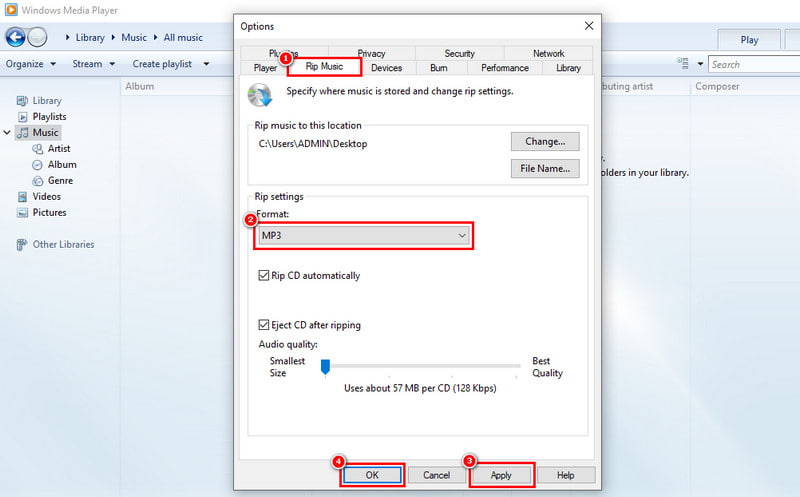 Musik in MP3 auslesen (rippen)