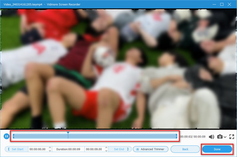 Zuschneiden und auf „Fertig“ klicken