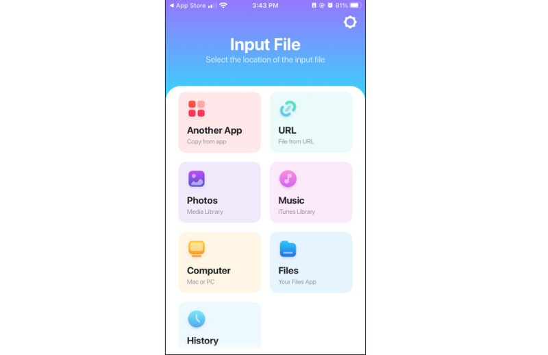 Video-Converter-App für iPhone