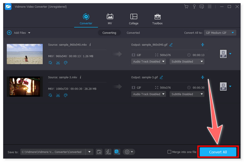 Vidmore Alle in GIF konvertieren