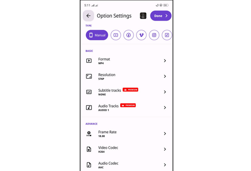 Vidsoftlab Ausgabeeinstellungen anpassen
