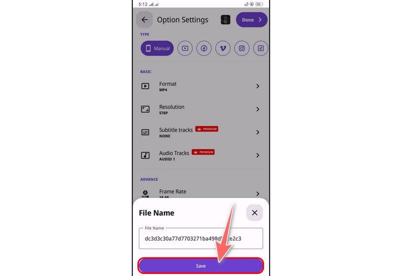 Vidsoftlab Konvertierte Datei speichern