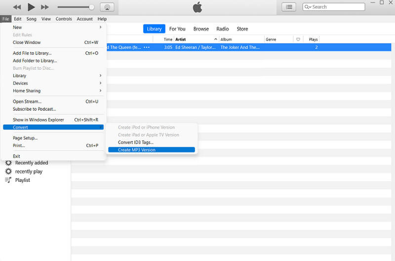 AAC-zu-MP3-Konverter iTunes