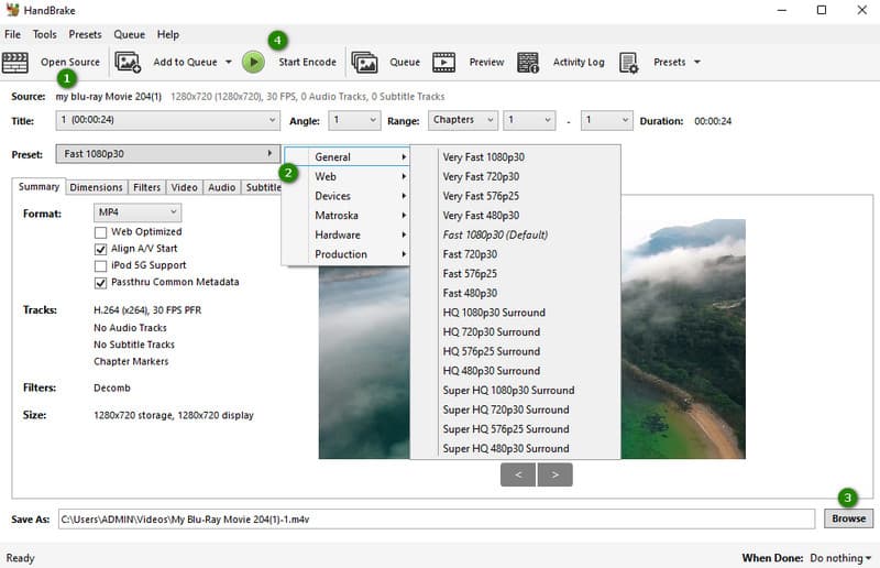 WMV in MP4 konvertieren HandBrake konvertieren