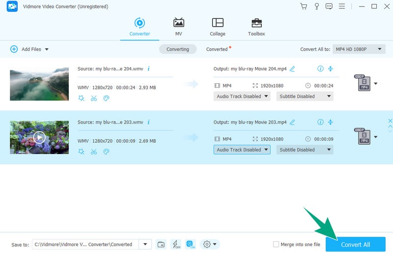WMV in MP4 konvertieren Vidmore konvertieren