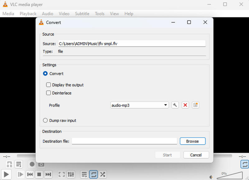 FLV-zu-MP3-Konverter VLC