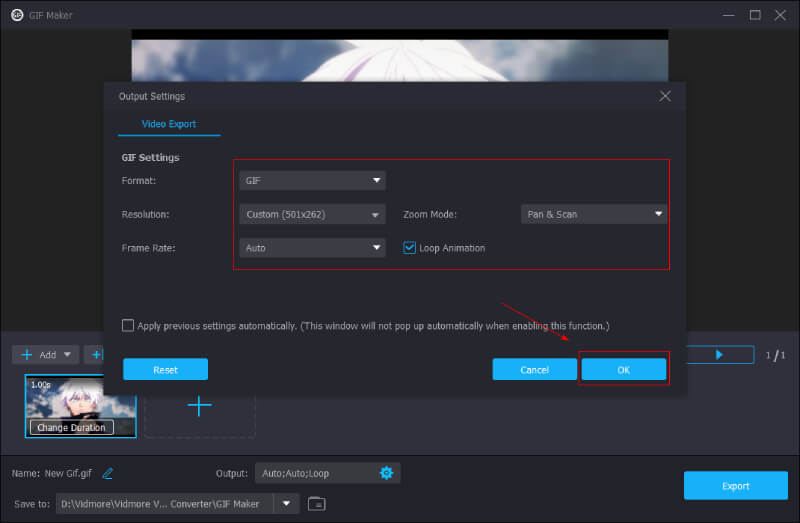 Apng Gif Vidmore Einstellen