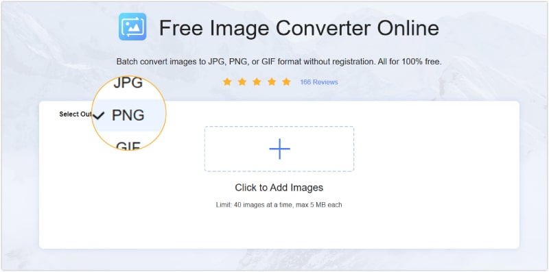 BMP PNG Online Einstellung Hinzufügen