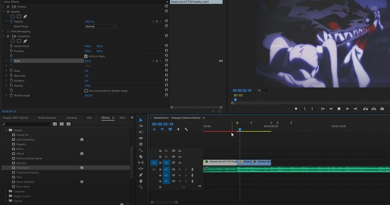 Premiere MV Maker Einstellungen
