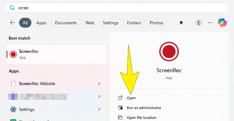 Screenrec Anleitung Öffnen