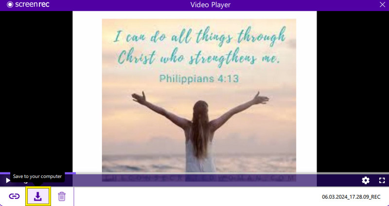 Screenrec Anleitung Speichern