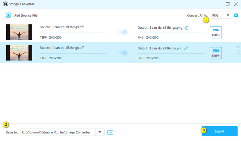 Tiff Png Vidmore Tool Konvertieren