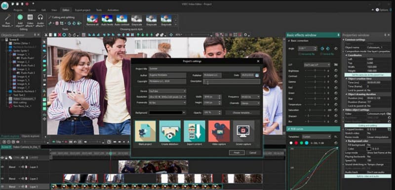 4K‑Videoeditor VSDC