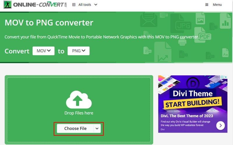 Option „Datei auswählen“