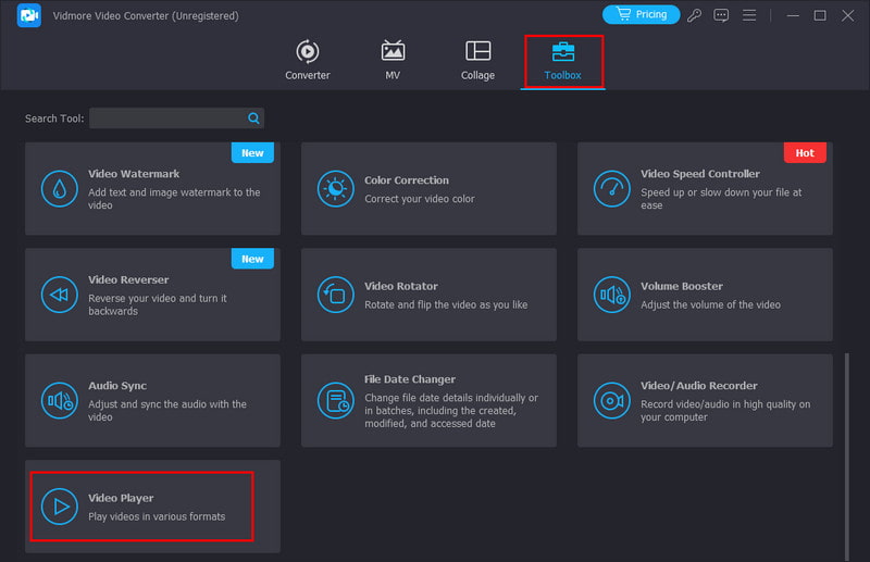 Auf Videoplayer klicken