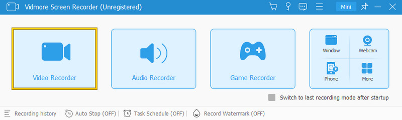 VHS aufnehmen – Vidmore Aufnahme stoppen