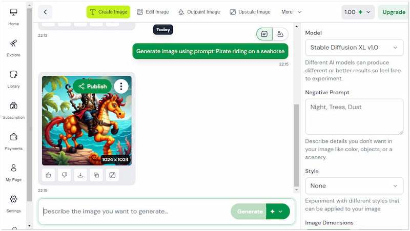 Bluewillow KI-Kunstgenerator