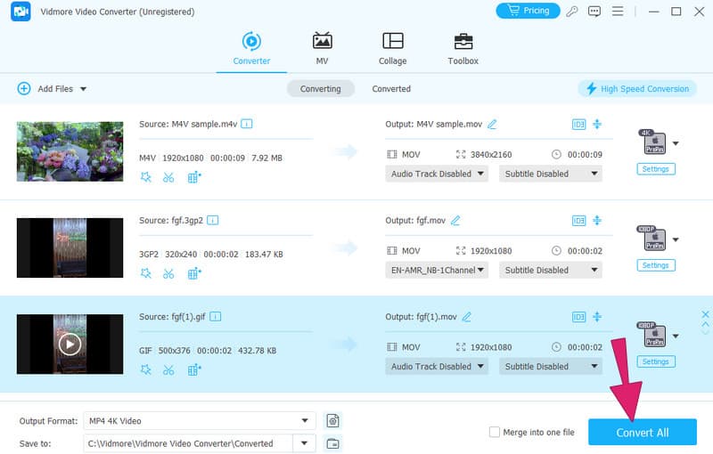 ProRes konvertieren Vidmore Konvertieren