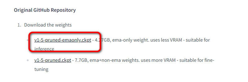 Herunterladen des Modell‑Checkpoints