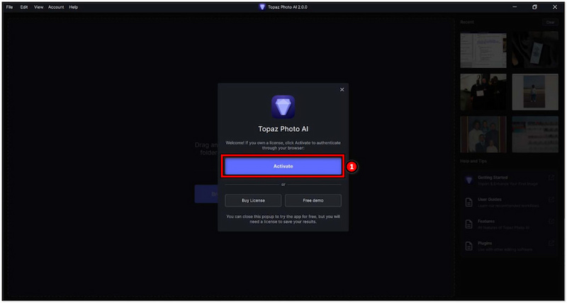 Lizenzschlüssel eingeben