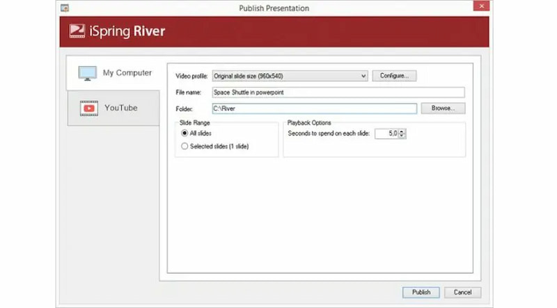 iSpring River PPT to Video Converter