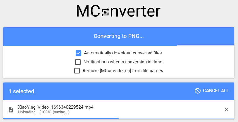 MConverter MP4-zu-PNG-Konverter