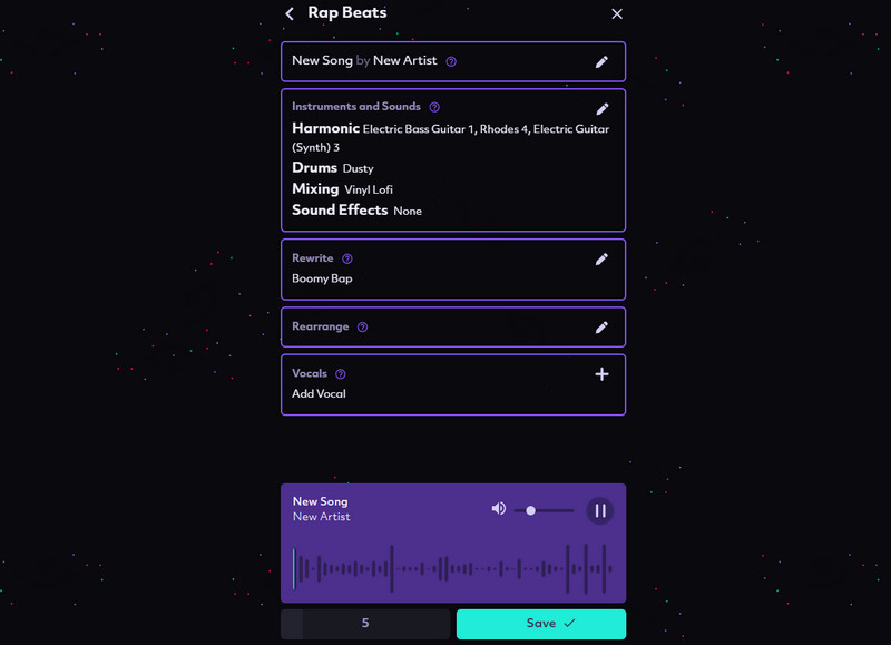 Musikgenerierungsfunktion