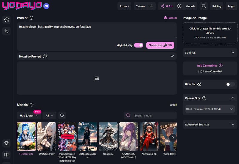 NSFW-Generator Yodayo