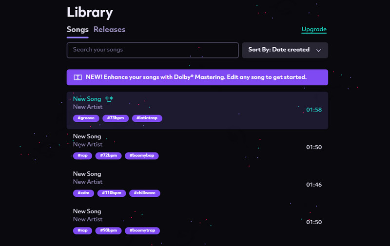 Bereitstellung einer Musikbibliothek