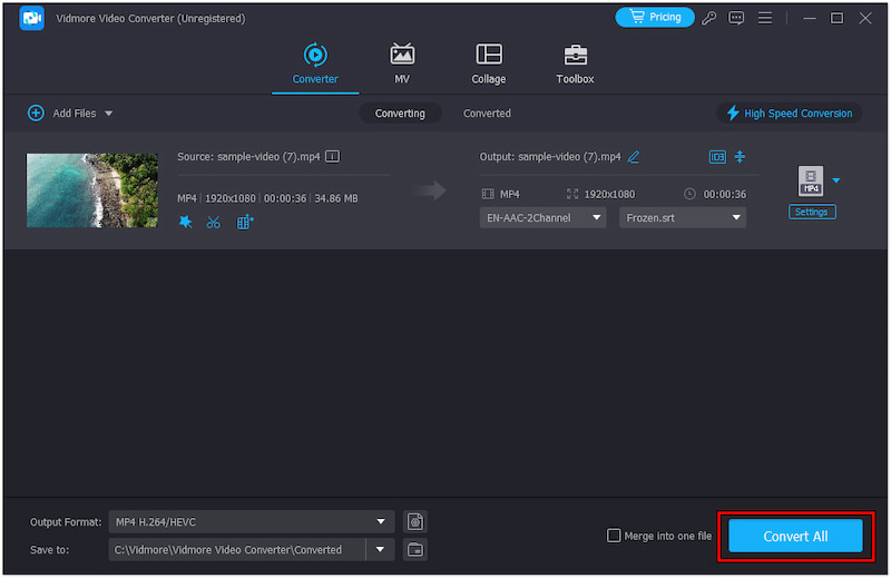 „Untertitel hinzufügen“ auswählen