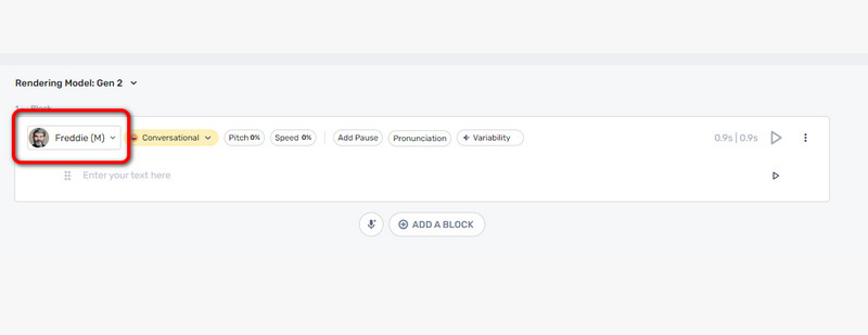 Stimmen‑Option auswählen