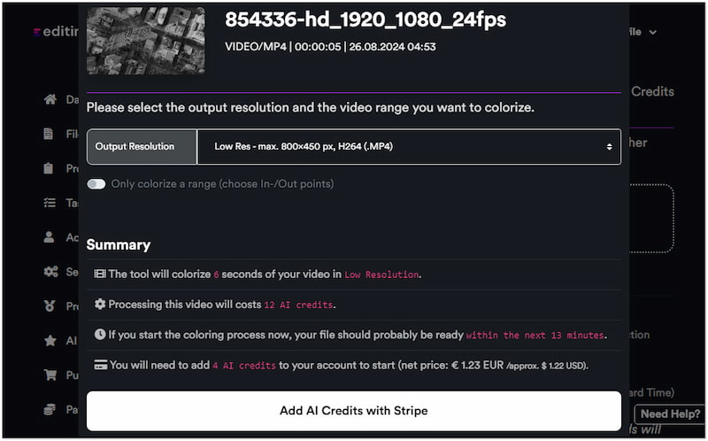 AI Credits hinzufügen