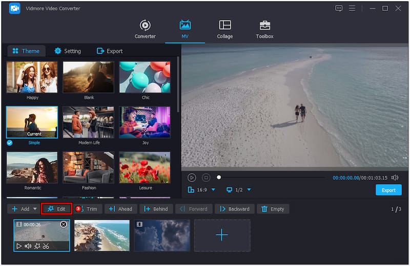 Video für Texteinfügung hinzufügen
