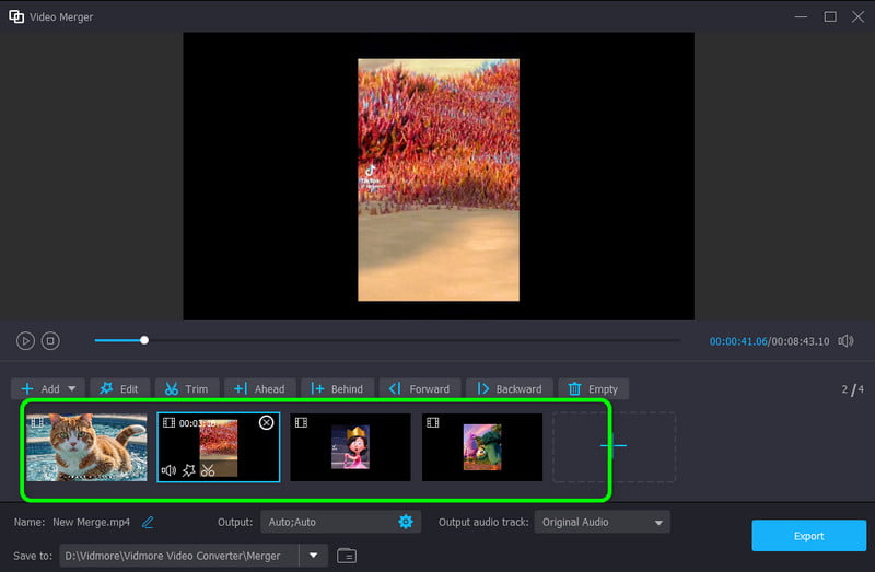 Videos anordnen und zusammenführen