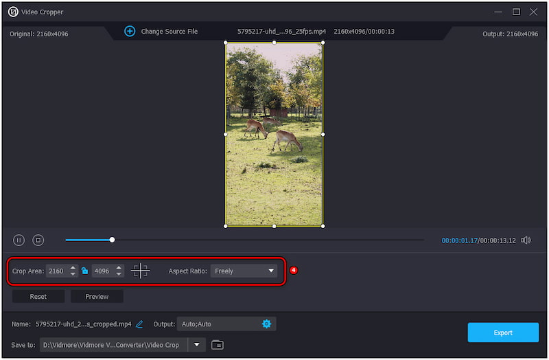Bevorzugte Zuschneideoption wählen