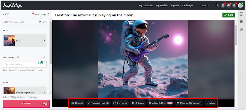 KI-generierte Kunstwerke erstellen