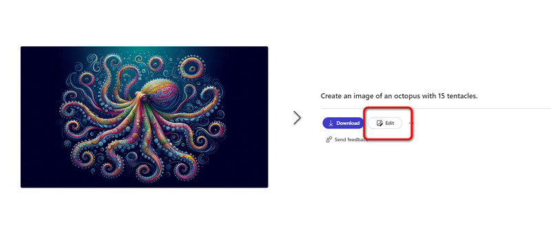 Generiertes Bild bearbeiten