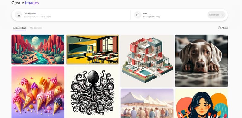 Funktion zur Bild­erstellung