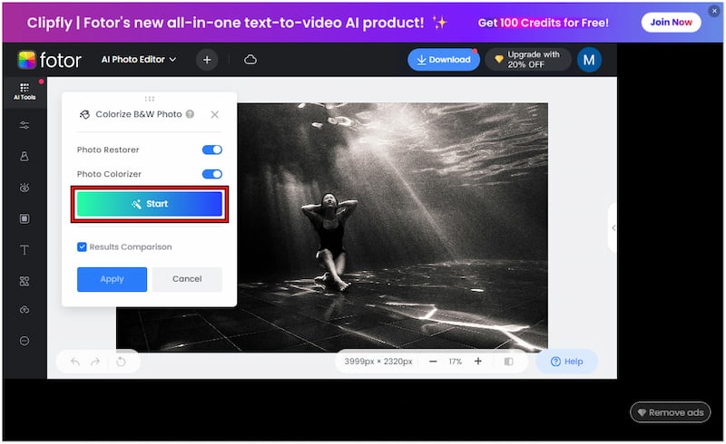 Fotokolorierung starten