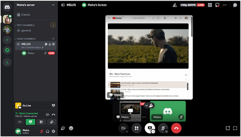 Bildschirmfreigabe starten