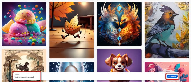 Prompt eingeben und generieren