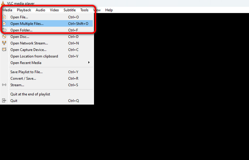 Medien Mehrere Dateien öffnen